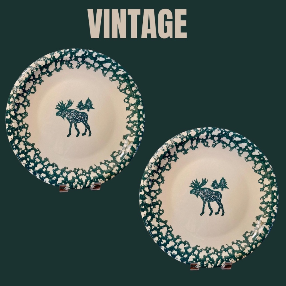 Tienshan Moose Country Dinner Plates